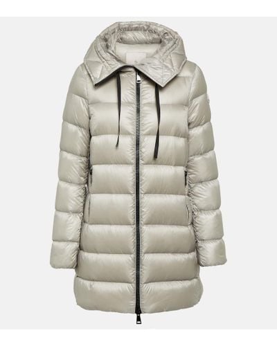 Moncler Suyen Quilted Down Coat - Gray