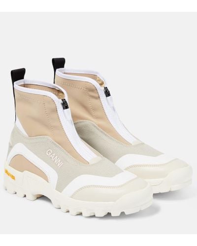 Ganni High-Top Sneakers - Weiß