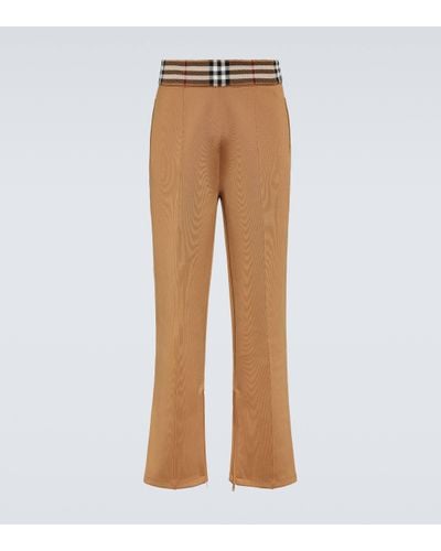 Burberry Dellow Track Trousers - Natural