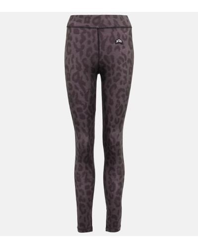 Jet Set Leopard-print Ski leggings - Gray