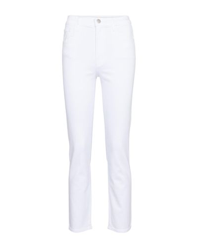 J Brand Jeans Rectos Alma De Tiro Alto - White