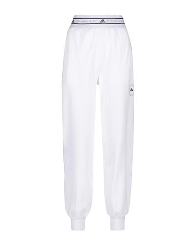 adidas By Stella McCartney Pantaloni sportivi in cotone - Bianco