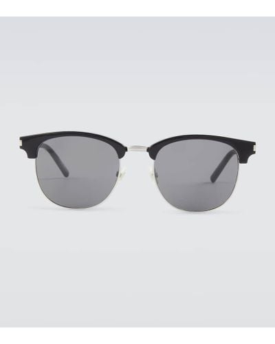 Saint Laurent Sl 108 Half-frame Sunglasses - Black