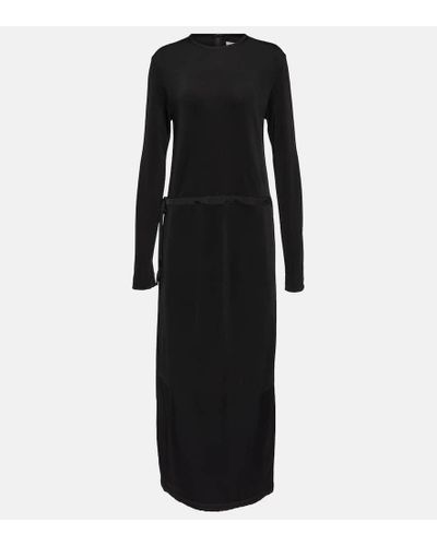 Jil Sander Jersey Maxi Dress - Black