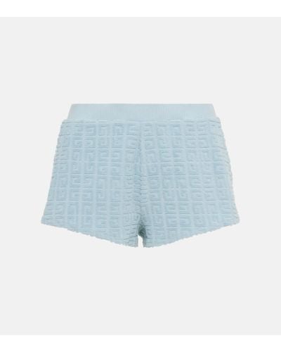 Givenchy Shorts Plage 4G in misto cotone - Blu