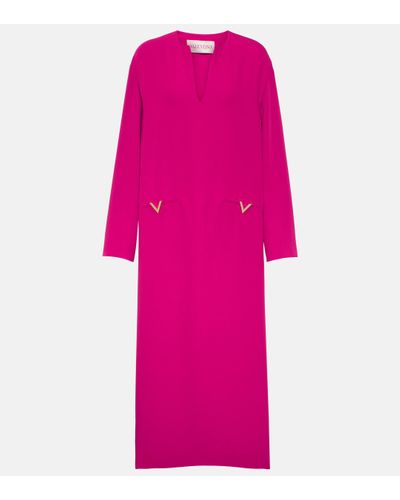 Valentino Vgold Silk Kaftan - Pink