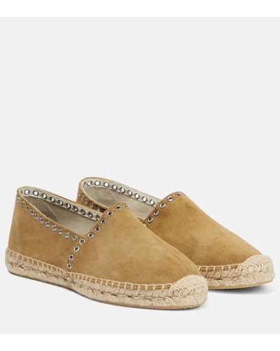 Isabel Marant Canae Suede Espadrille - Brown