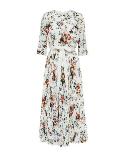Erdem Isolde Floral Maxi Dress - White