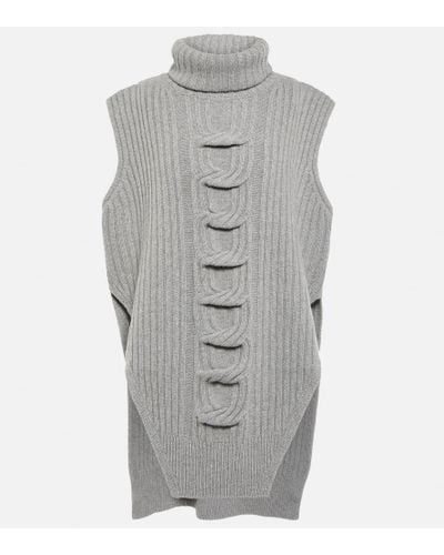 Stella McCartney Cashmere-blend Turtleneck Sweater - Gray