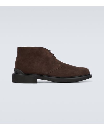 Tod's Suede Desert Boots - Brown