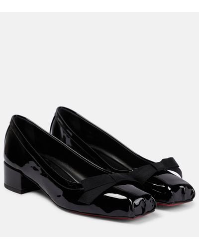 Christian Louboutin Mamaflirt Patent Leather Court Shoes - Black