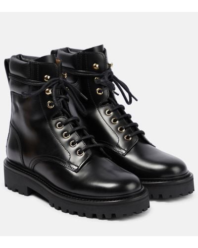 Isabel Marant Bottines Campa en cuir - Noir