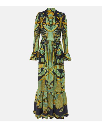 La DoubleJ Visconti Maxi Dress - Green