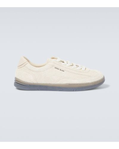 Stone Island Baskets S0101 en daim - Blanc