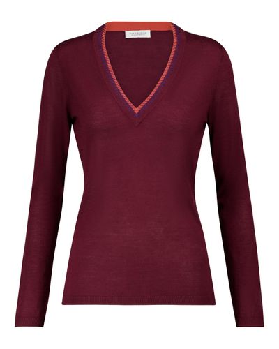 Gabriela Hearst Lorenco Cashmere And Silk Sweater - Purple