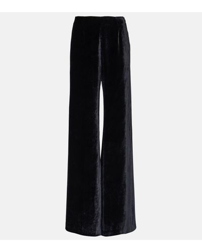 Galvan London Pat Velvet leggings - Black