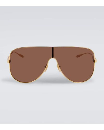 Gucci Mask Frame Sunglasses - Brown