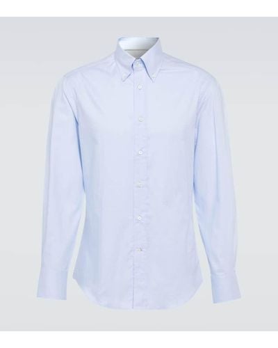 Brunello Cucinelli Hemd aus Baumwolle - Blau