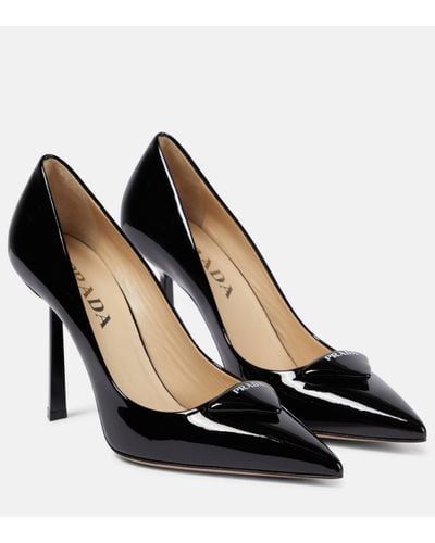 Prada Patent Leather Court Shoes - Black