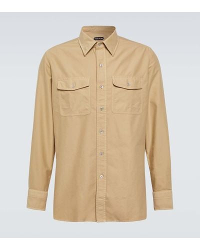 Tom Ford Cotton Shirt - Natural