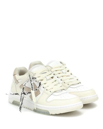 Off-White c/o Virgil Abloh Sneakers OOO Out of Office aus Leder - Natur