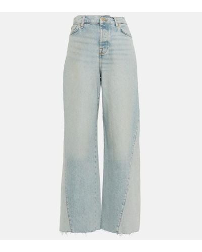 7 For All Mankind High-Rise Wide-Leg Jeans Zoey - Blau