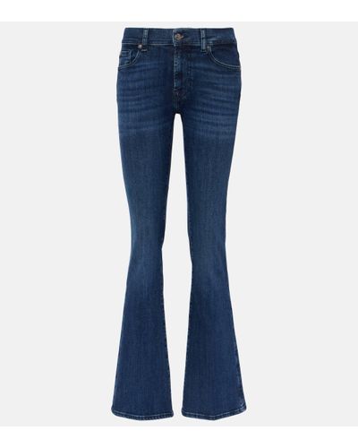 7 For All Mankind High-rise Bootcut Jeans - Blue