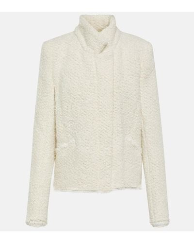 Isabel Marant Graziae Tweed Jacket - White