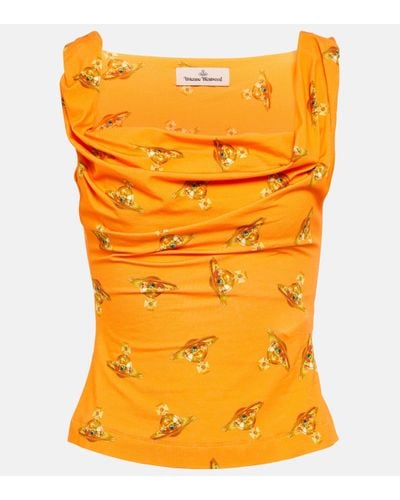 Vivienne Westwood Anna Printed Jersey Top - Yellow