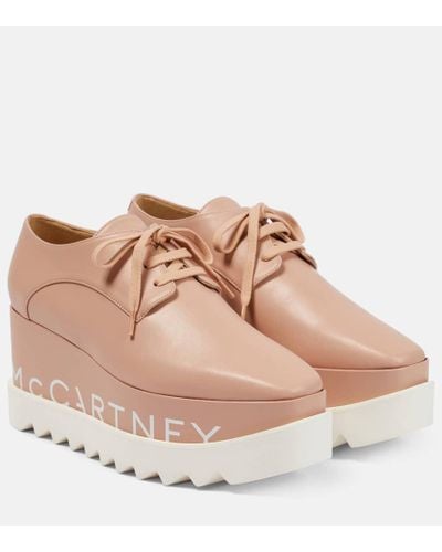 Stella McCartney Zapatos Derby Elyse con plataforma - Marrón