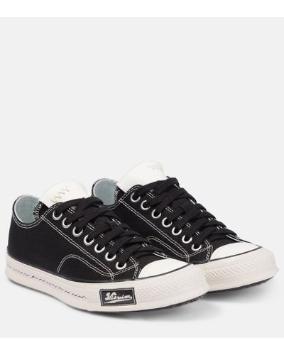 Visvim Skagway Canvas Low-top Sneakers - Black