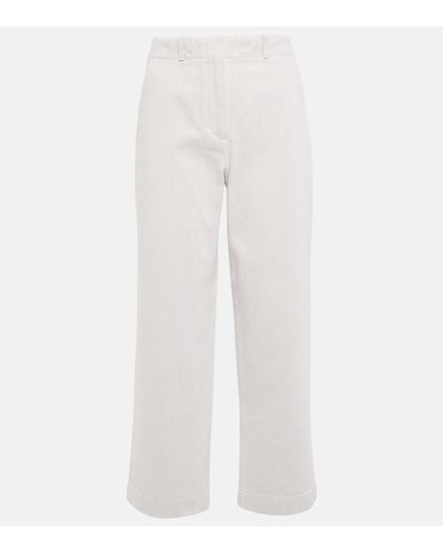Loro Piana Releigh High-rise Cropped Jeans - White