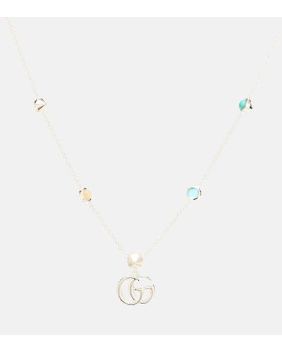 Gucci Collana Doppia G in argento - Metallizzato