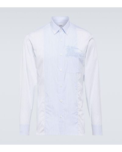 Burberry Monogram Ekd Cotton Shirt - White