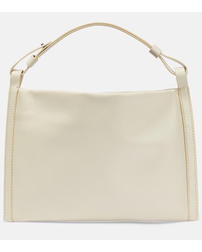 Proenza Schouler White Label Minetta Medium Leather Shoulder Bag - Natural
