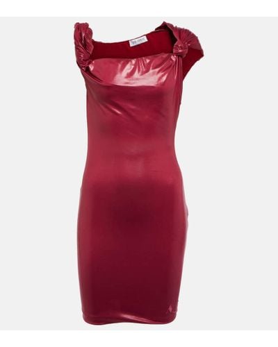 The Attico Cassie Jersey Minidress - Red