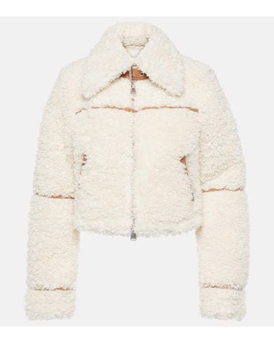 Jonathan Simkhai Triana Paneled Faux Fur Jacket - Natural