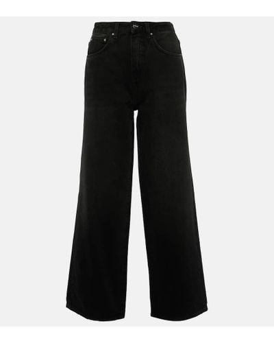 Totême High-rise Wide-leg Jeans - Black