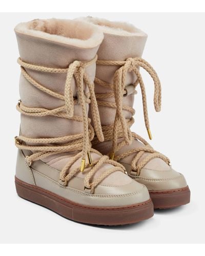 Inuikii Shearling-lined Snow Boots - Natural