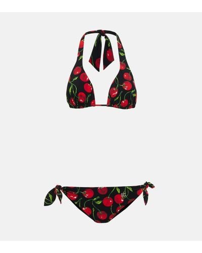 Dolce & Gabbana Bikini con stampa - Rosso