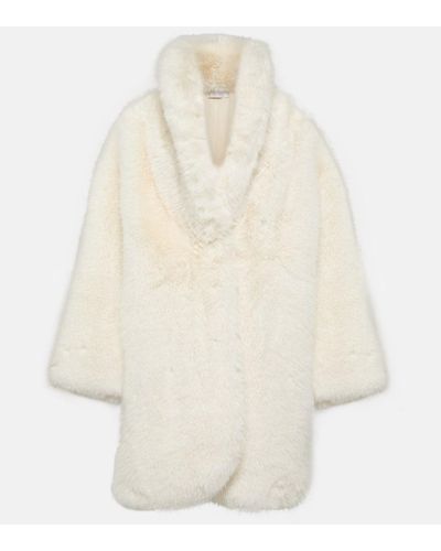 GIUSEPPE DI MORABITO Faux Fur Coat - White