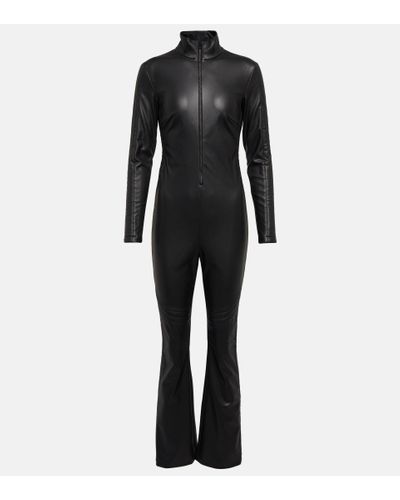 Wolford Jumpsuit Mighty 80s in similpelle - Nero