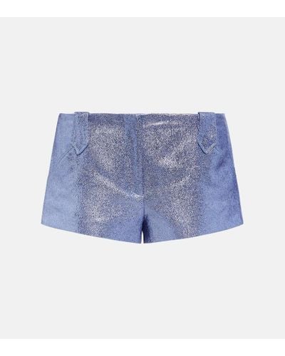 Tom Ford Low-Rise-Shorts aus Sable - Blau