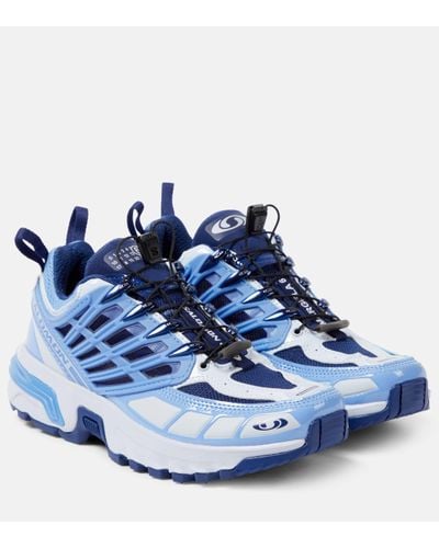 MM6 by Maison Martin Margiela Acs Pro Colorblock Caged Runner Trainers - Blue