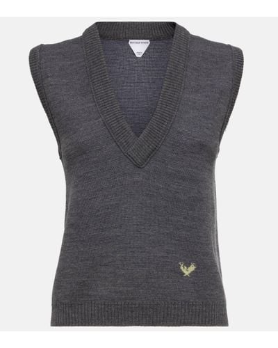 Bottega Veneta Wool Jumper Vest - Grey