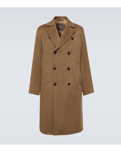 Loro Piana Winton Double-breasted Cashmere Coat - Natural