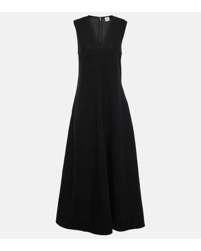 Totême A-line Maxi Dress - Black