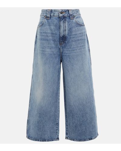 Khaite Jean Large Taille Haute Rapton - Bleu