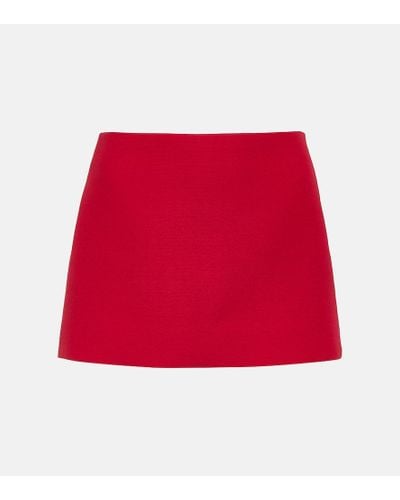 Valentino Falda pantalon Crepe Couture - Rojo