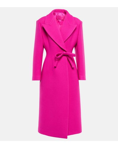 Valentino Mantel aus einem Wollgemisch - Pink